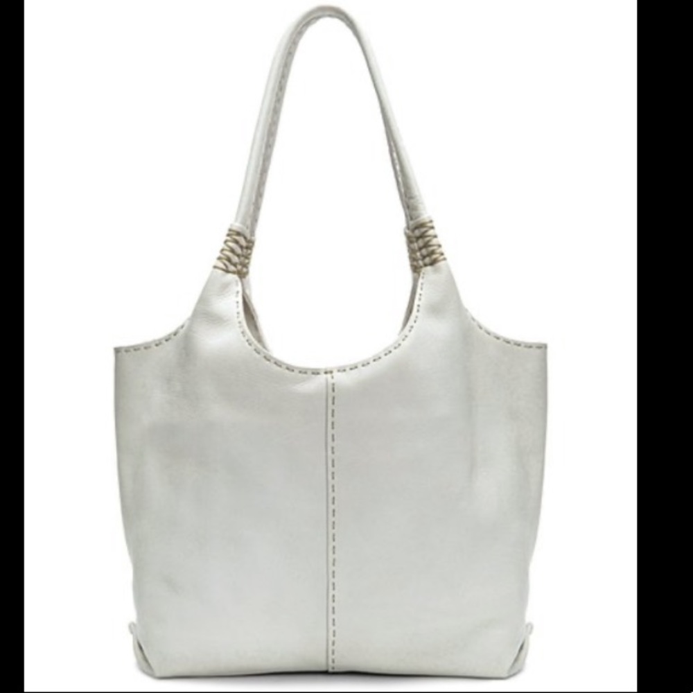 Frye Naomi Leather shoulder Bag White